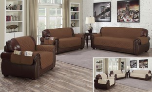 Quick Fit Waterproof Reversible Furniture Slipcovers