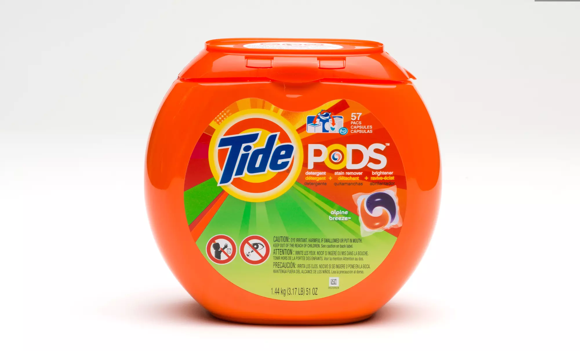 Tide Laundry Pods in Alpine Breeze; 4-Pack of 57ct. Tubs + 5% Back in Groupon Bucks - Primary Image