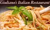 $10 for $20 Worth of Elegant Italian Fare at Giuliano’s Italian Restaurant or Leonardo’s Italian Cafe