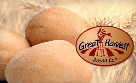 $5 for $12 Worth of Freshly Baked Bread, Baked Goods, and Sandwiches at Great Harvest Bread Co. in Cranston - Primary Image