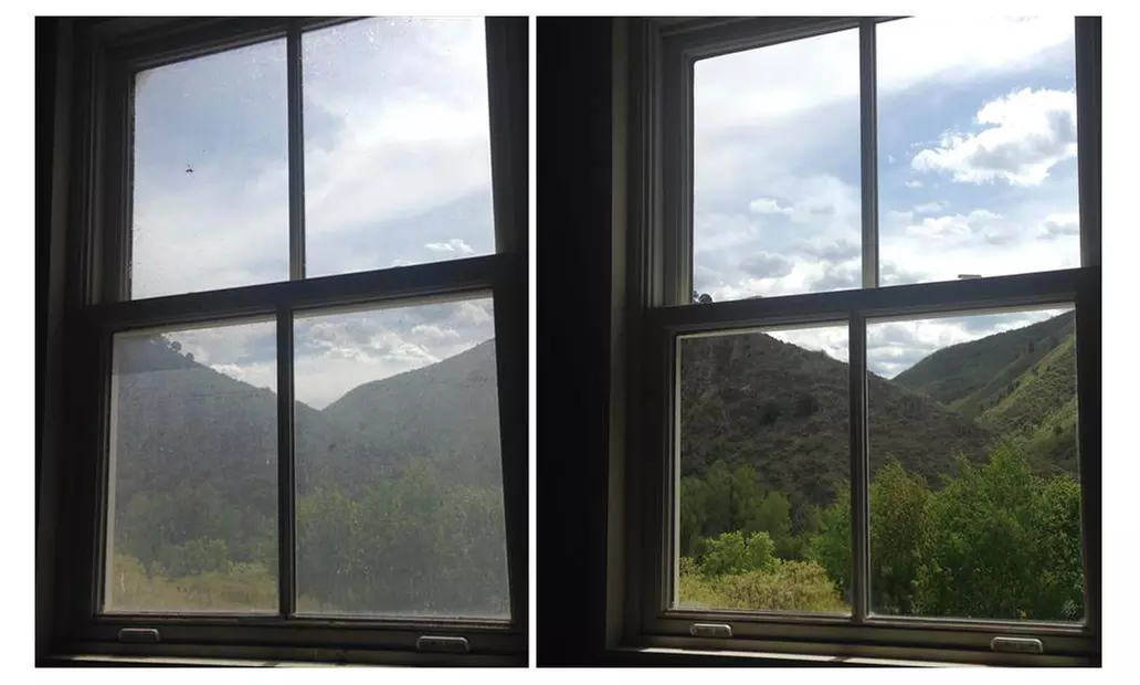 Low/High Exterior Window Cleaning, Deep Track cleaning