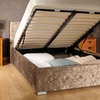 Image 10: Crushed Velvet Ottoman Bedframe with Optional Mattress
