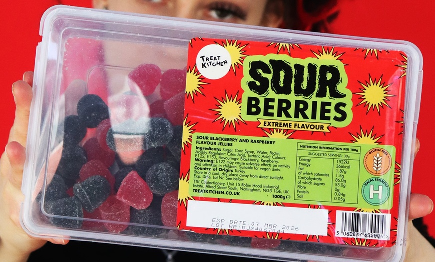 Image 2: TWO FOR £10 on 1KG TUBS of Gummies and Sour Sweets!  