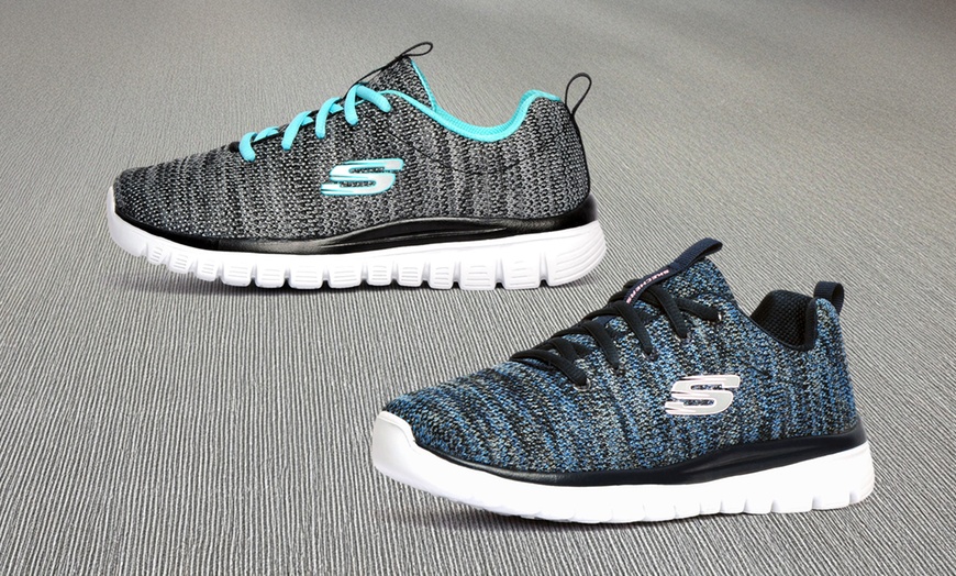 Image 1: Skechers Graceful Memory Foam Women's Trainers