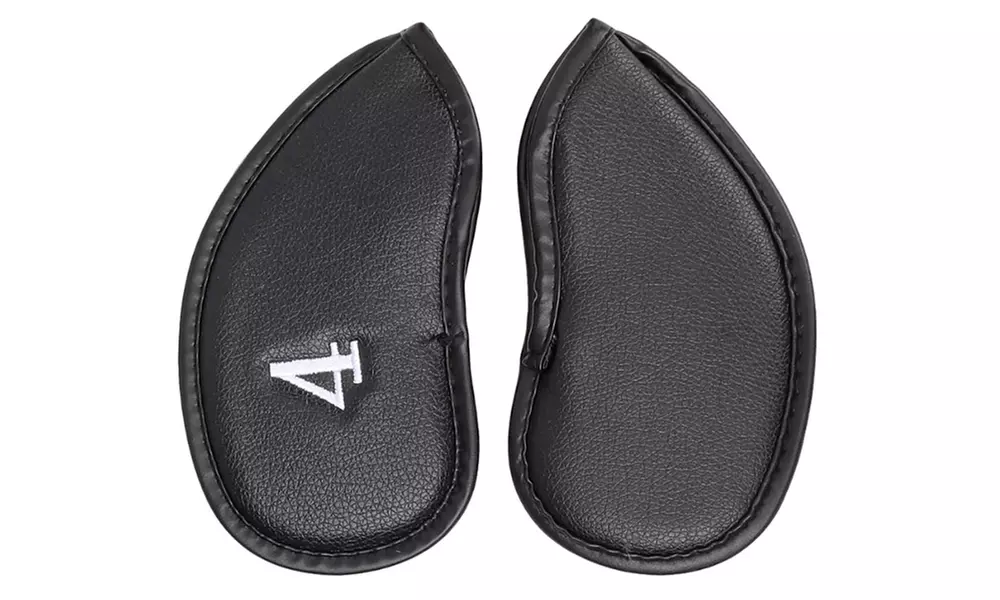 12x Golf Iron Head Covers Club Headcovers Set For Taylormade Callaway PU Leather