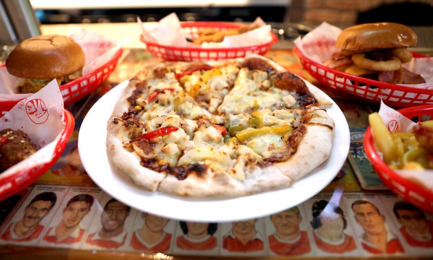 Image 3: Pizza or Burger at the Ultimate Liverpool Football Club Sports Bar!