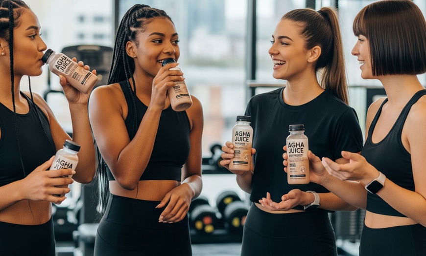 Image 1: Enjoy a Banana Nut Blast or Berry Blast Protein Shake - Medium/Large