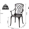 Image 7: Outsunny Outdoor Table and 4 Chair Set