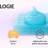 Image 7: Surmatelas Visco Touch bi-technologie, mémoire de forme et gel frais