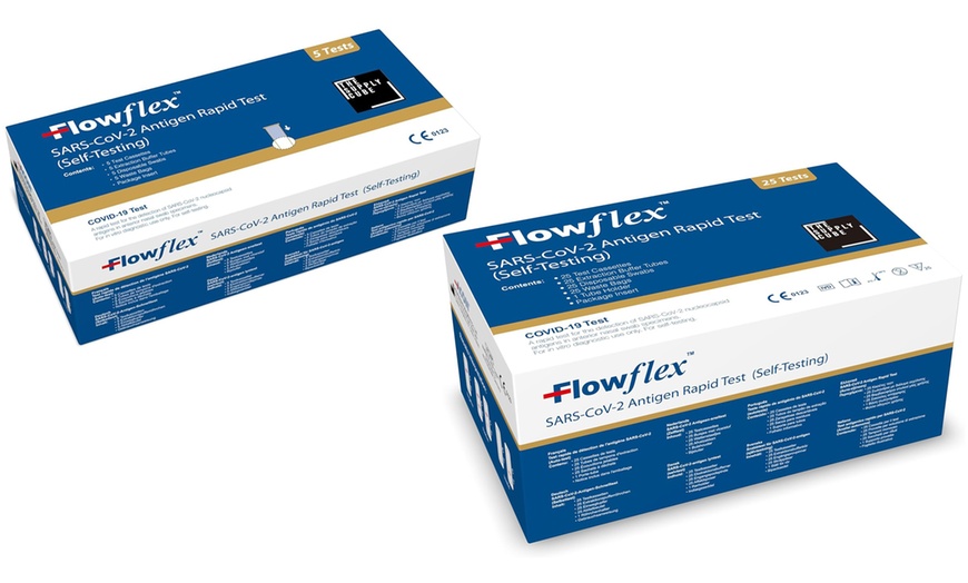 Image 1: Flowflex Antigen Rapid Lateral Flow COVID-19 Home Testing Kit