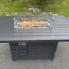 Image 7: Fimous Aluminium 10-Seater Outdoor Patio Dining Set with Fire Pit