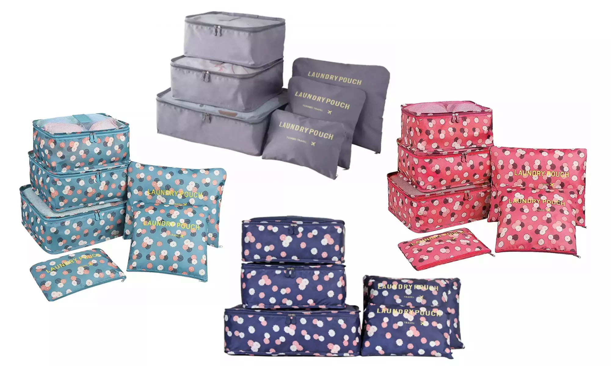 1x oder 2x 6er-Set Gepäck-Organizer