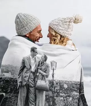 Up to 89% Off Personalized Photo Blankets from Printerpix