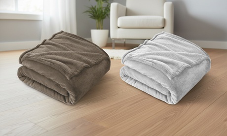 groupon Plaid Barcelona pour lit double ,Crème, Gray