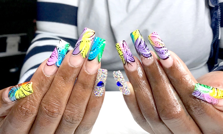 Image 18: Custom Freestyle Nail Sets in Short, Medium, or Long Lengths 