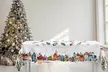 Mantel de algodón con impresión digital con motivos navideños - Second Medium
