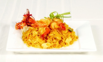 Dinner for Two (1 appetizer, 2 entrees, 2 soft drinks & 1 dessert) - Chilli Thai Of Irving