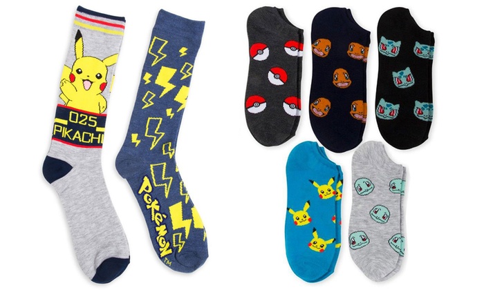 Pokemon Men's Socks (7-Pack) | Groupon Goods