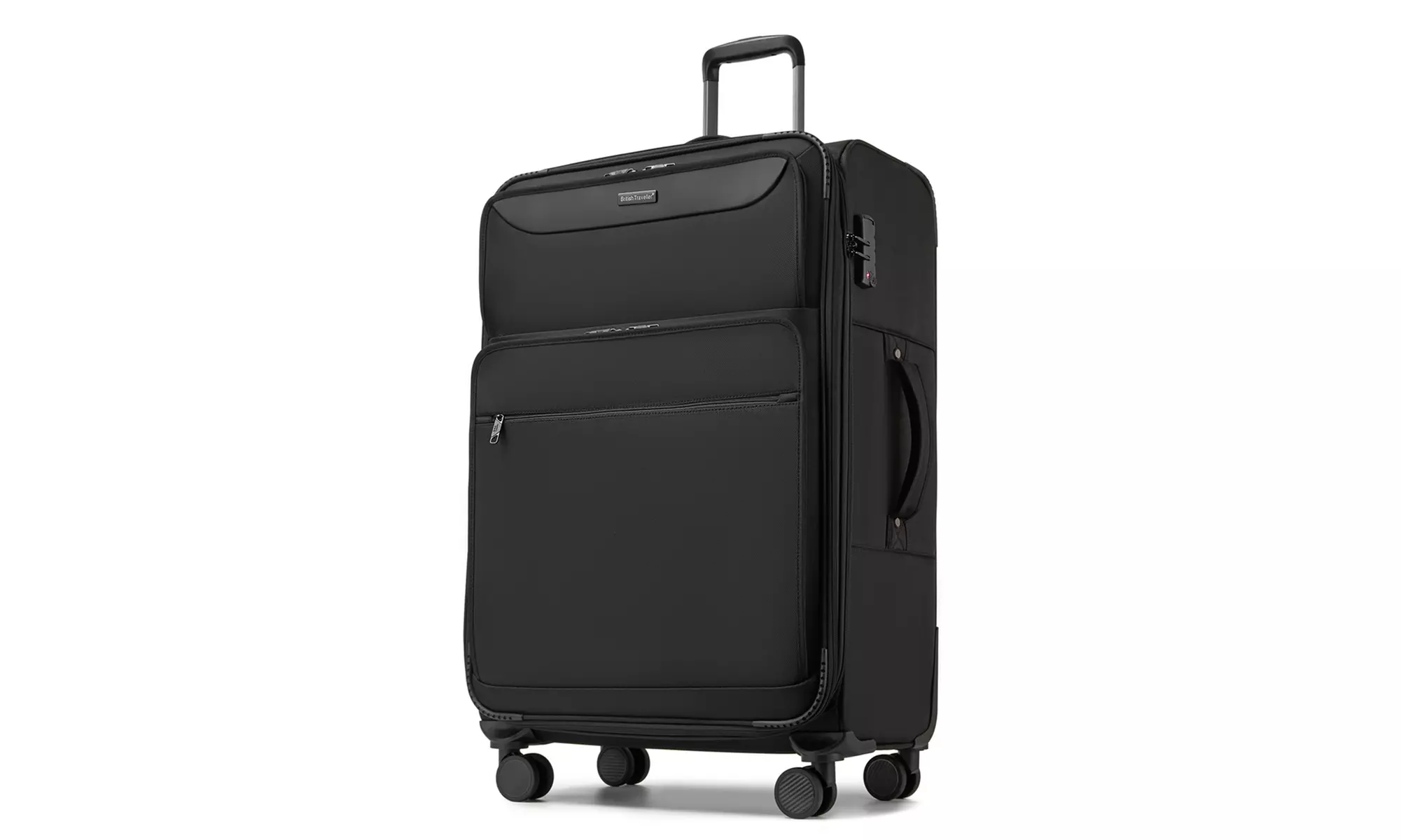 British Traveller Expander Suitcase with TSA Lock