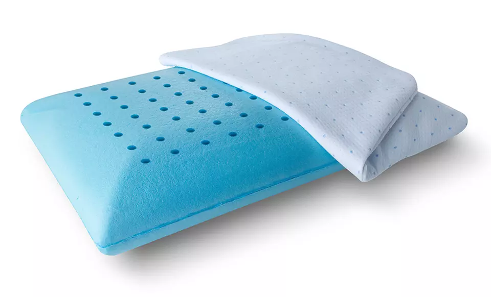 Europedic Cool-Blue Memory-Foam Pillow 2-Pack - Second Medium