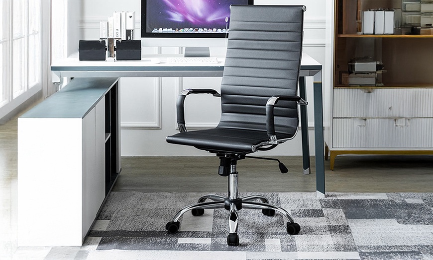 Image 1: Sedia da ufficio ergonomica