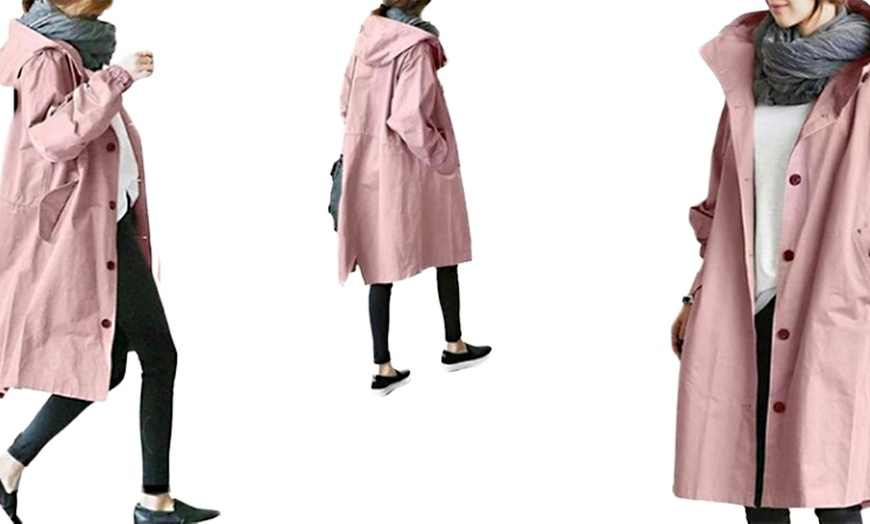 Image 6: Women's Casual Style Long Trench Coat 