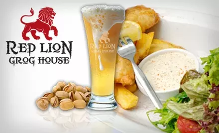 $10 for $20 Worth of Classic Pub Fare and Drinks at the Red Lion Grog House - Primary Image