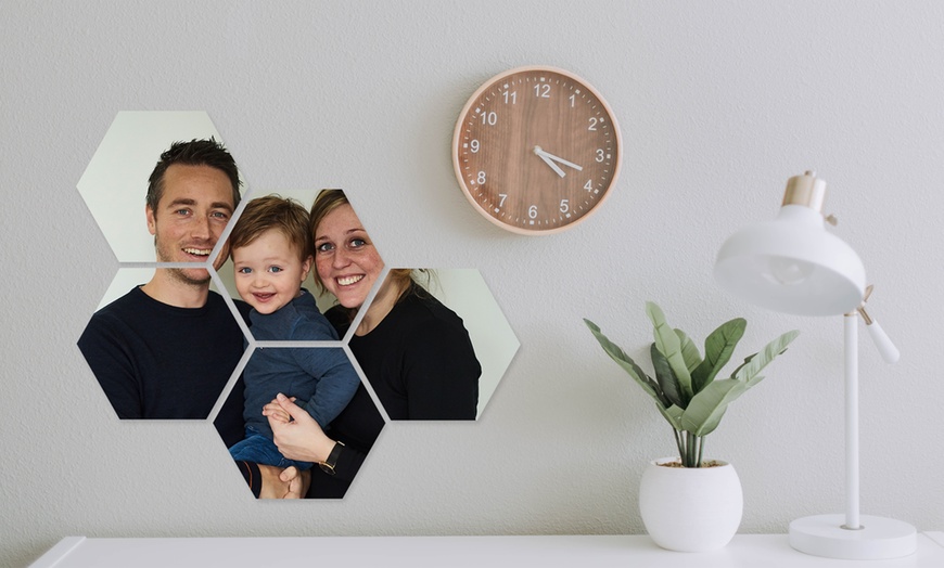Image 5: Personalisierbare Foto-Wandbild über 5, 6, 8 oder 12 Hexagone