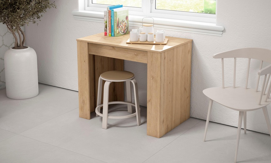 Image 25: Extendable Console Table for 6 people or up to 14 people