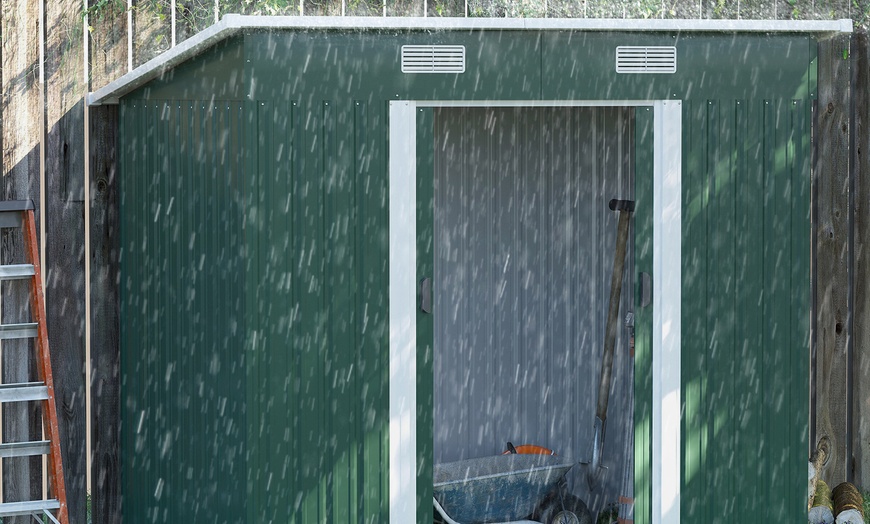 Image 5: Outsunny Outdoor Storage Shed 7ft x 4ft