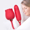 Image 11: 2 in 1 Rose Sucking Vibrator