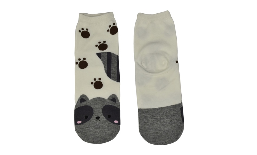 Image 3: Animal Face Socks Five-Pack