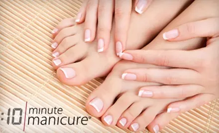 $25 for a 20-Minute Manicure and 25-Minute Power Pedicure at :10 Minute Manicure ($52 Value) - Primary Image