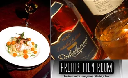 $20 for $40 Worth of Classic American Fare and Drinks at Prohibition Room - Primary Image