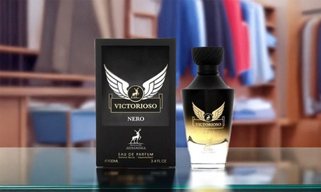 groupon Maison Alhambra Victorioso Nero 3.4 oz/100 ml Spray Eau de Parfum for Men in rgb