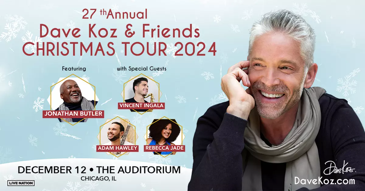 Dave Koz and Friends Christmas Tour 2024 on December 12 at 7:30 p.m. - Primary Image
