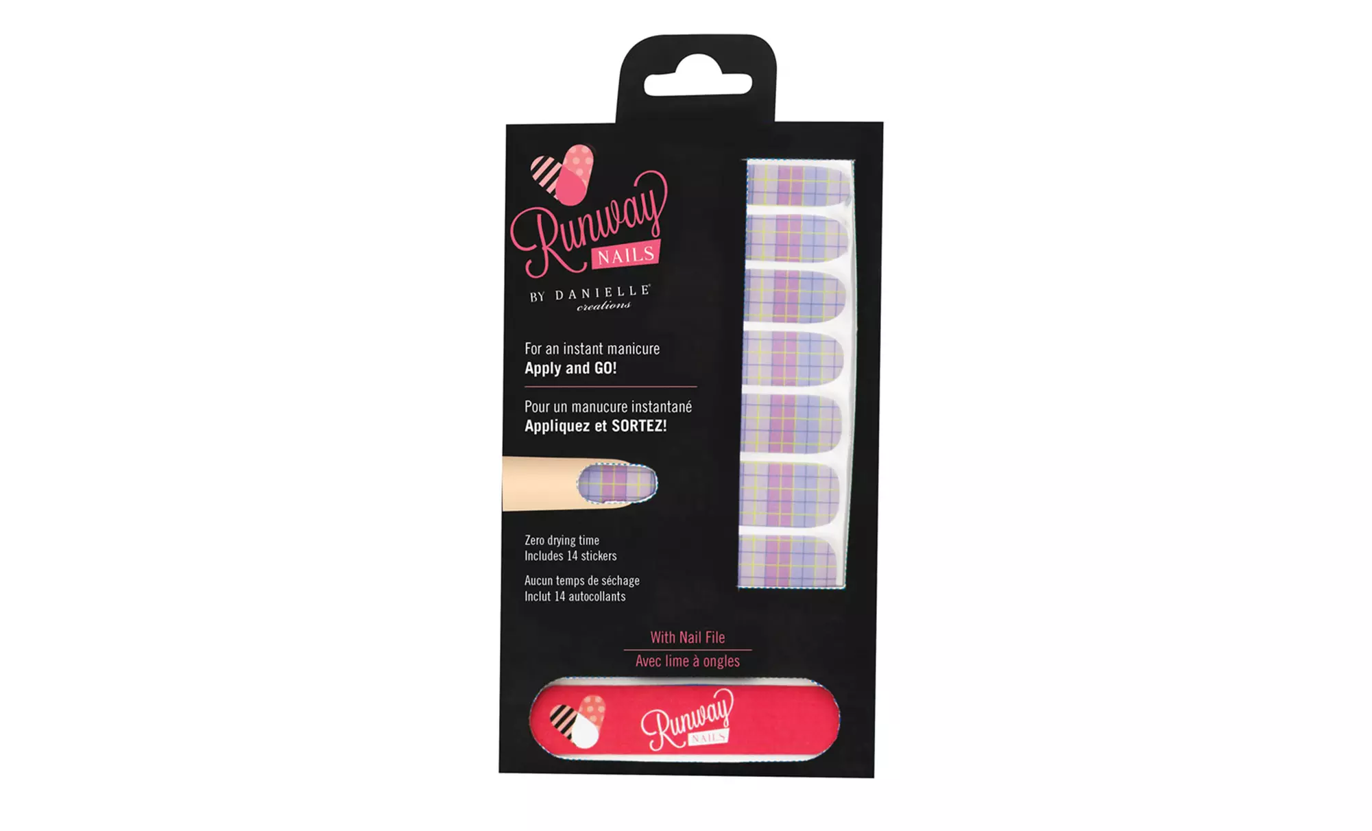 12-Pack of Runway Nail Stickers - Second Medium