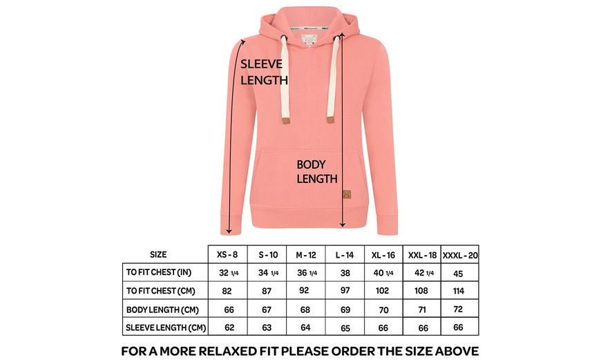 Image 10: Blu Apparel Ladies Maddie Overhead Hoodie