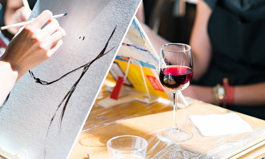 Image 2: Wine and Paint in Dumbo, Brooklyn
