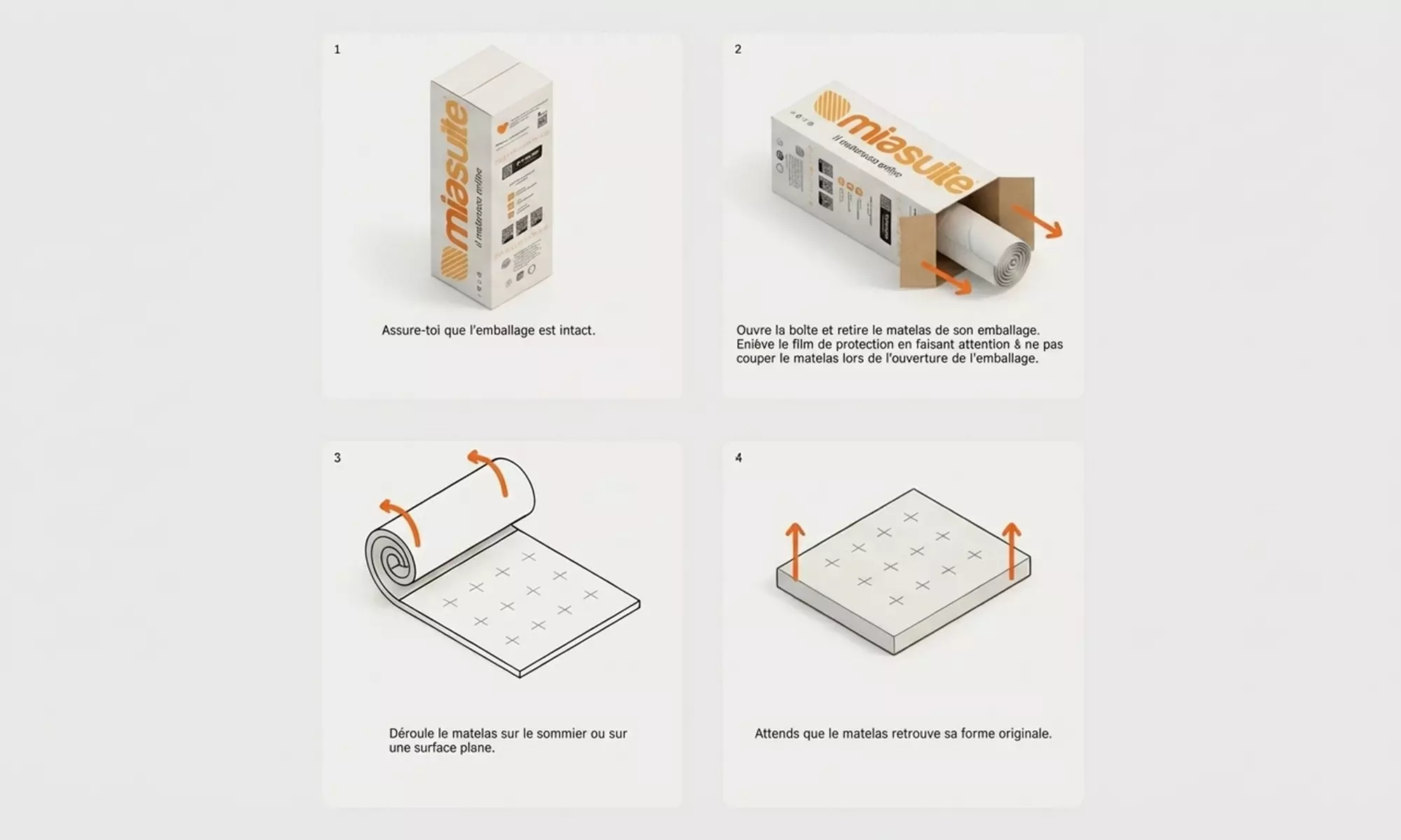 Matelas Allegro  de 25 cm de hauteur MiaSuite