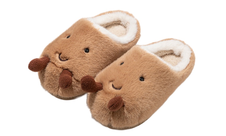 Image 26: Cosy Unisex Home Slippers with Non-Slip EVA Sole