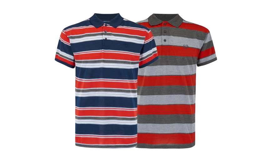 Image 6: Set van 2 gestreepte poloshirts