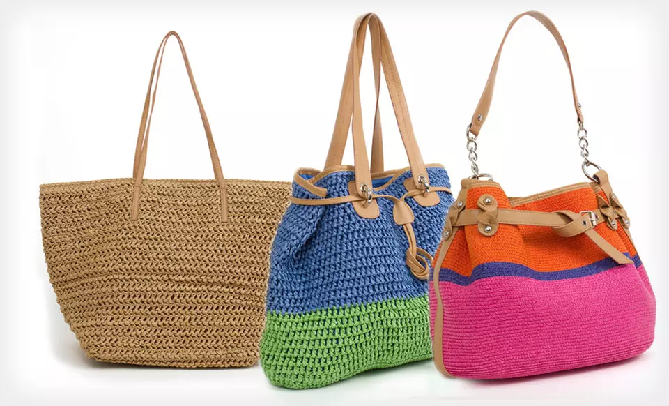 Magid Handbags Straw Beach Bags (Up to 64% Off). Multiple Styles and Colors Available. Free Shipping and Returns. - Primary Image
