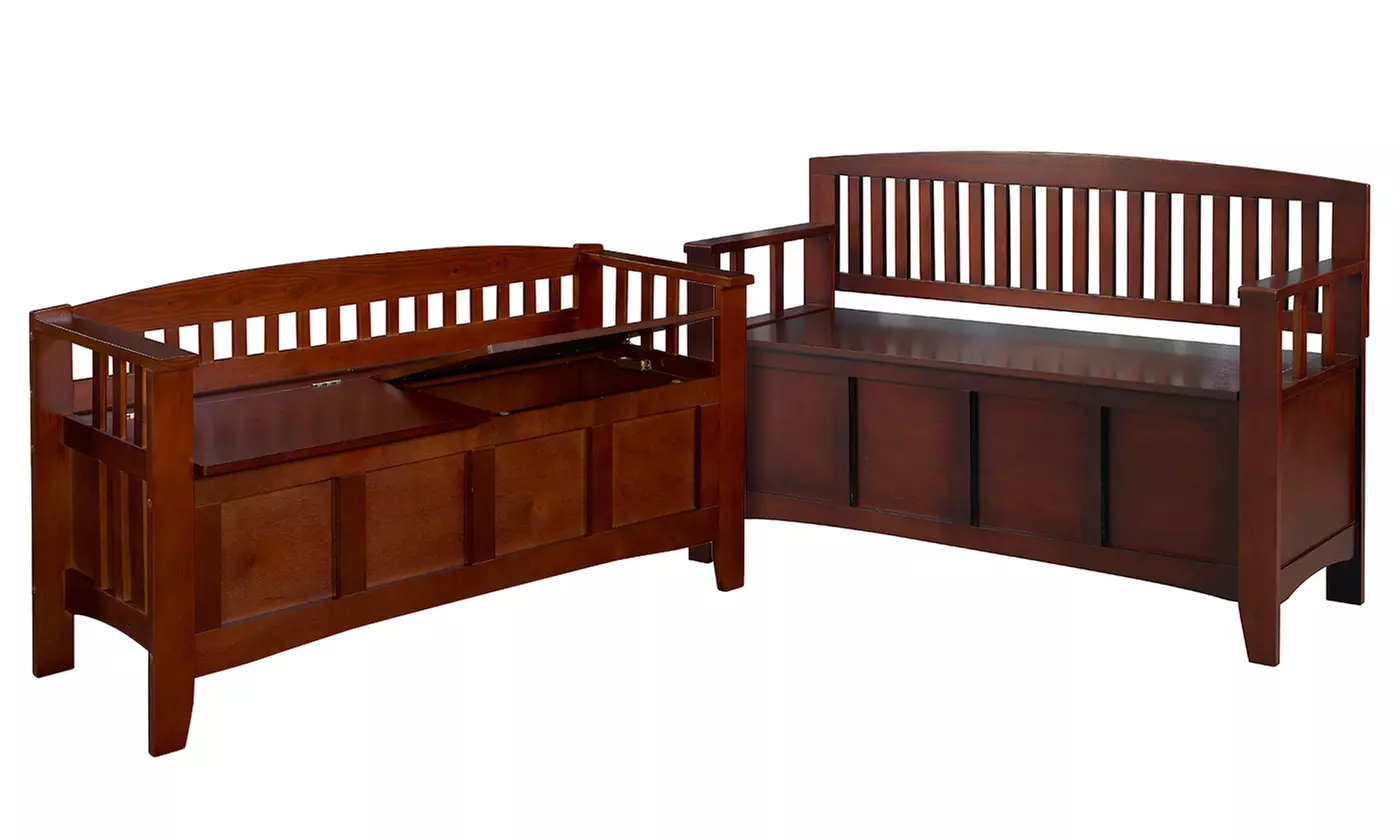 Wood Storage Benches - Primary Image
