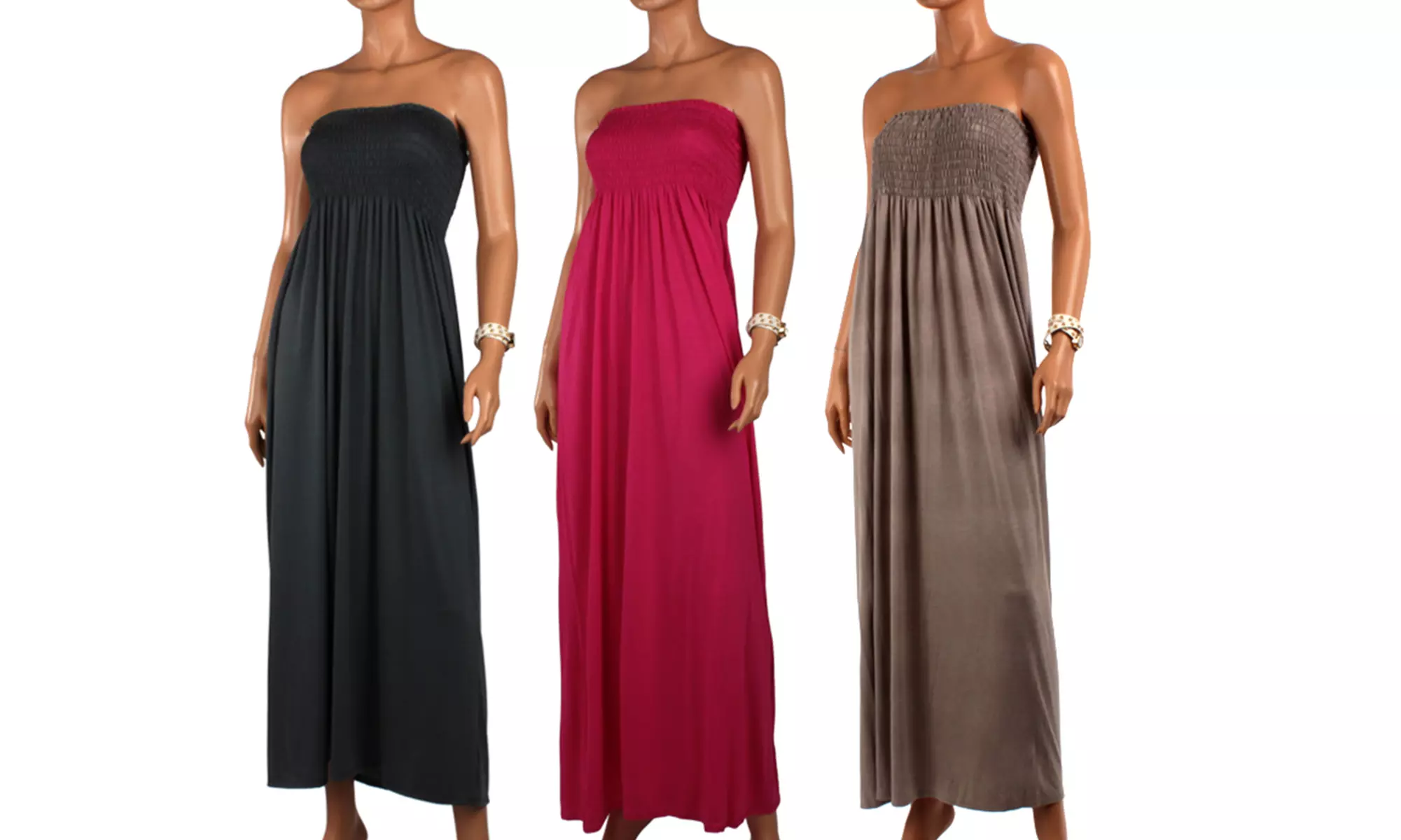 Women's Plus-Size Strapless Maxi Dress - Primary Image