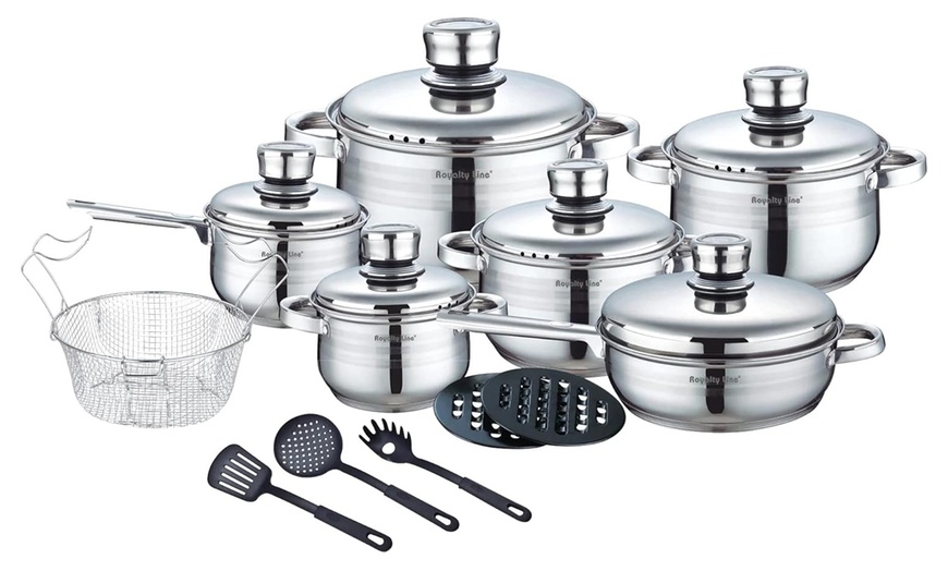 Image 2: 16- of 18-delige pannenset en toebehoren