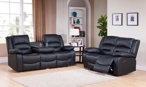  Two or Three Seater Leather Recliner sofa 