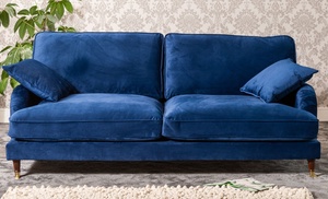 Callaway Contemporary Velvet Sofas