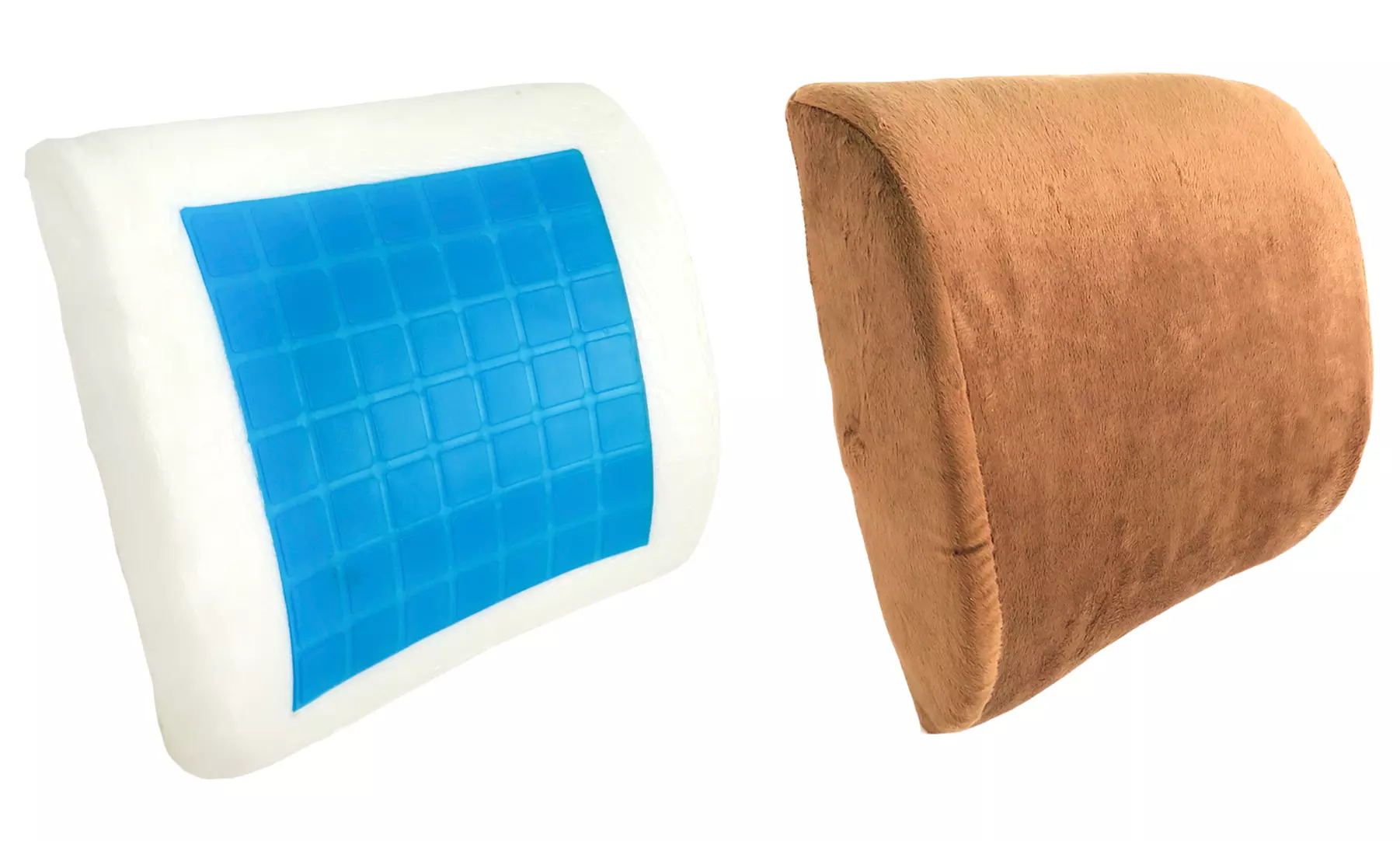 1 ou 2 coussins lombaires en mousse viscoélastique avec gel - Primary Image