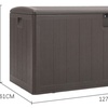 Image 14: HDPE Heavy-Duty Water-Resistant Rattan-Effect Deck Box